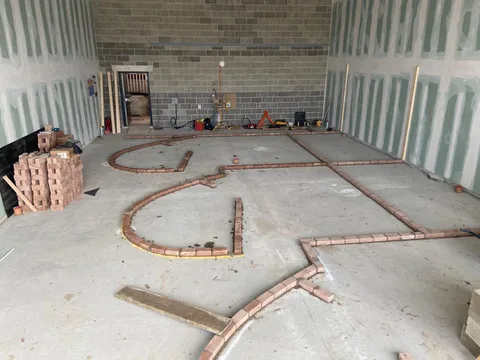 The empty Thorpe Park unit during construction of the first Vitruvian Dental Studio in Leeds