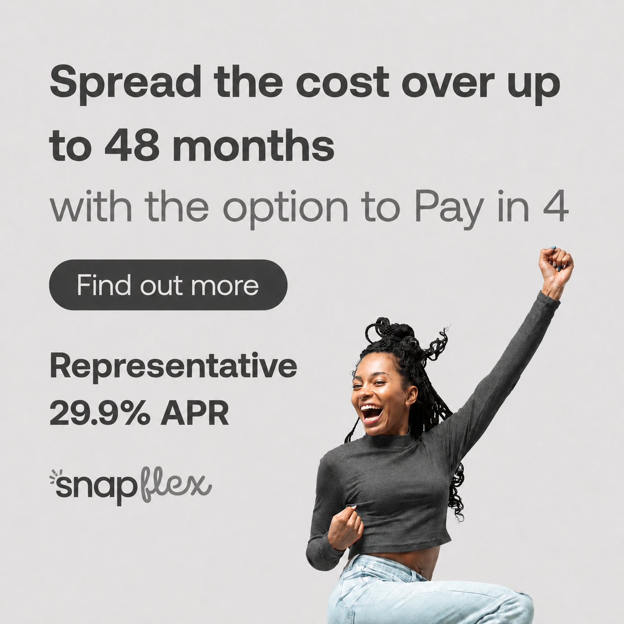 Snap Finance representative APR and FCA disclaimer